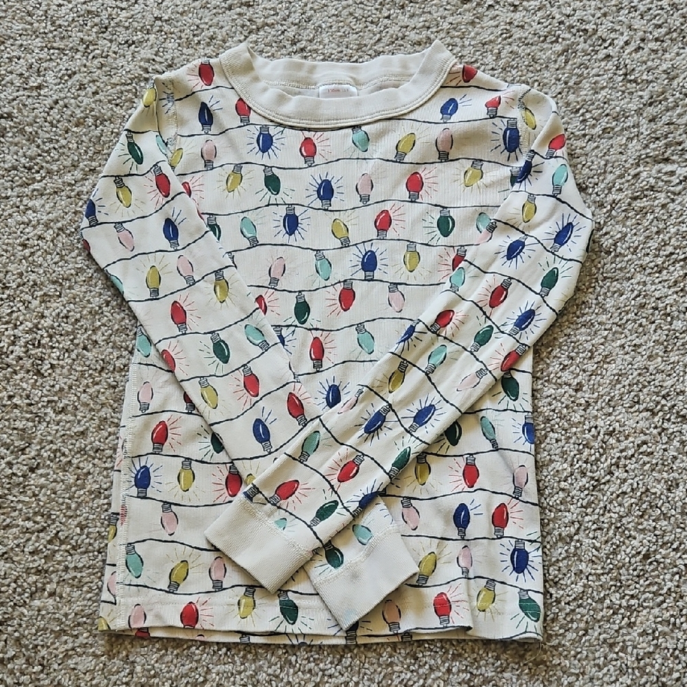 Christmas Lights Pajama Top - Kids 8
